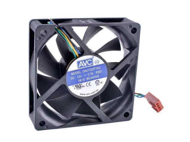 COOLING REVOLUTION DA07020T12U 70mm fan 7020 70x70x20mm 7cm 12V 0.70A Computer CPU 4-wire 4pin PWM air volume cooling fan