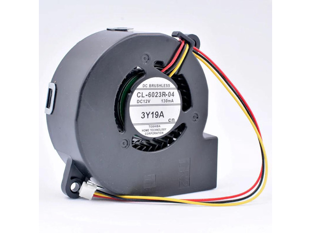 CL-6023R-04 60x60x23mm 60mm blower DC12V 130MA turbine blower cooling fan, suitable for projectors and retrofit cooling systems.