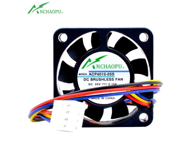 4cm 40mm fan (40x40x10mm), DC5V 0.10A, 4-wire PWM speed-controlled cooling fan, suitable for Raspberry Pi mini enclosure.