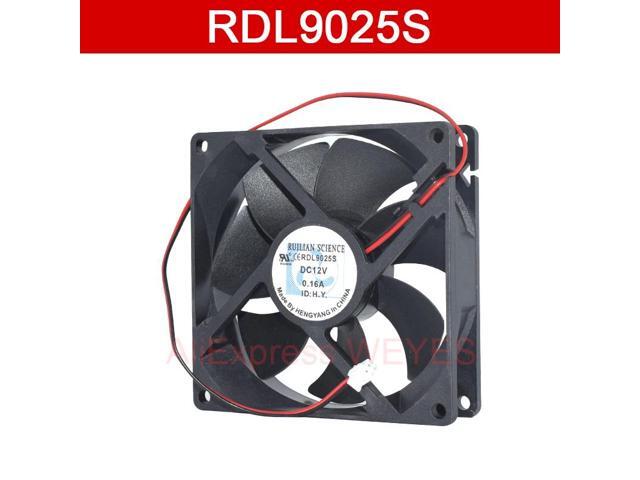 RDL9025S 9025 DC12V 0.16A 90*90*25MM Dual-wire refrigerator fan