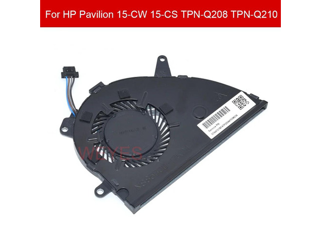 CPU cooling fan for 15-CW 15-CS TPN-Q208 TPN-Q210 laptops, part number: L25584-001, 4-pin.