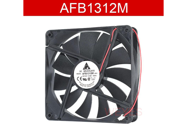 Suitable for 13525 AFB1312M 13.5cm 135mm DC12V 0.38A 2-wire chassis cooling fan