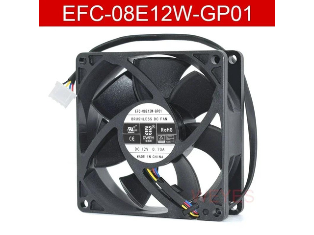 EFH-08E12W-GP01 EFC-08E12W-GP01 8025 Heatsink 12V 0.7A 4-pin DWPH Brushless DC Fan Heatsink 80*80*25MM
