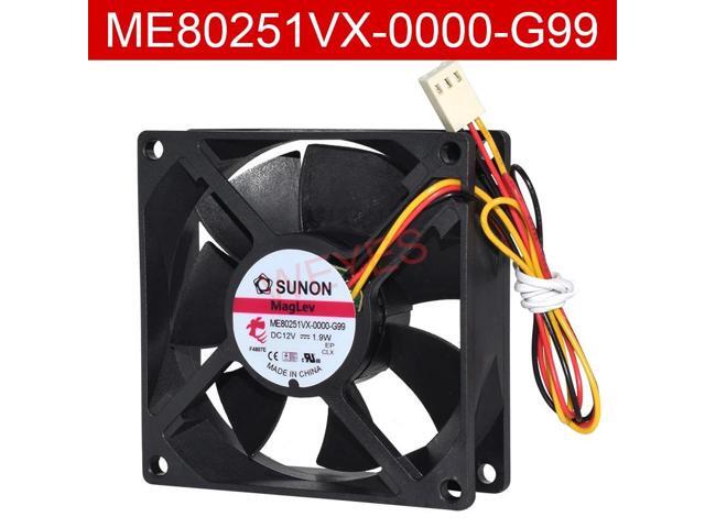 80*80*25mm 12V 1.9W 3-pin CPU cooling fan for ME80251VX-0000-G99