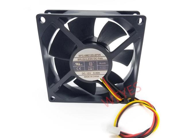 DWPH EFC-08E12D-EF05 DC 12V 0.4A 80x80x25mm Three-line server cooling fan