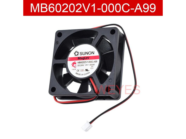 MB60202V1-000C-A99 is suitable for 6020 60MM DC 24V 1.8W 6CM inverter server power supply chassis cooling fan 2PINS.