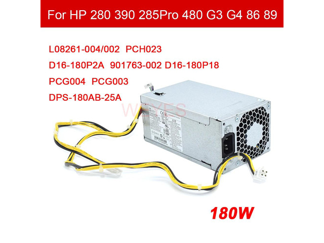 L08261-002 PCH023 D16-180P1B 901763-002 901771-004 PA-1181-6HY PCG004 D16-180P1A 180W PSU suitable for ProDesk 400 G5 280 G4 600 800 G3