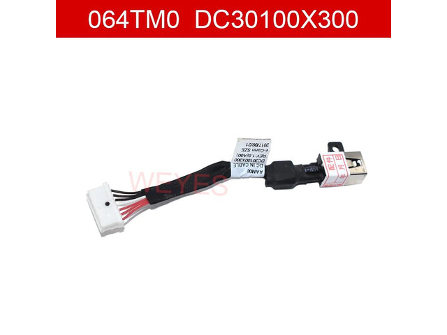 64TM0 064TM0 DC30100X200 DC30100X300 DC power input cable for XPS 15 9550 9560 9570 P56F Precision 5510 5520 5530 5540 M5510 M5520