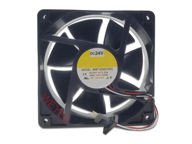 9WF1224H1D03 DC24V 0.32A is a waterproof CPU cooler fan suitable for computers.