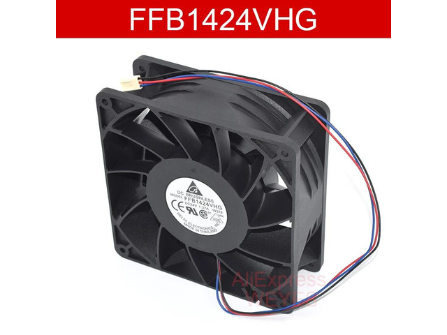 FFB1424VHG 14CM 140*140*50MM fan, suitable for 14050 DC24V 1.37A chassis industrial cooling three-pin fan.