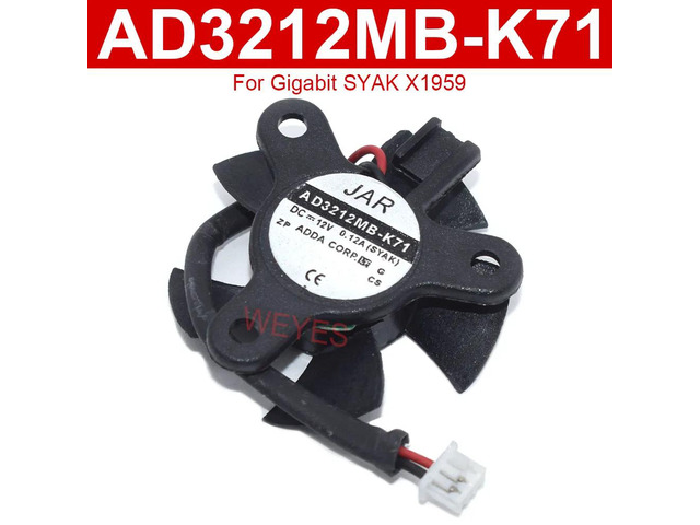 12V Graphics Card Cooler AD3212MB-K71 0.12A 2-pin Graphics Card Cooling Fan AD3212MB-K71 (SYAK)