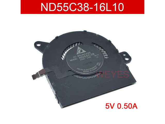 ND55C38-16L10 DC05V 0.50A CPU fan for laptops with 920-13IKB CPUs.