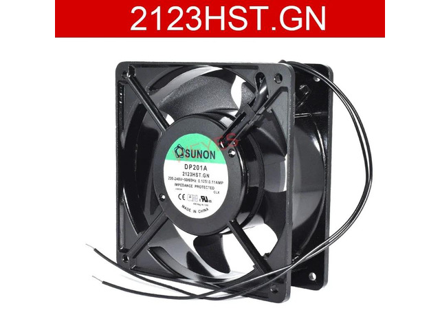 Dual-line cooling fan for 2123HST. GN, 220-240V 50/60Hz, 0.125/0.11A, 120*120*38MM