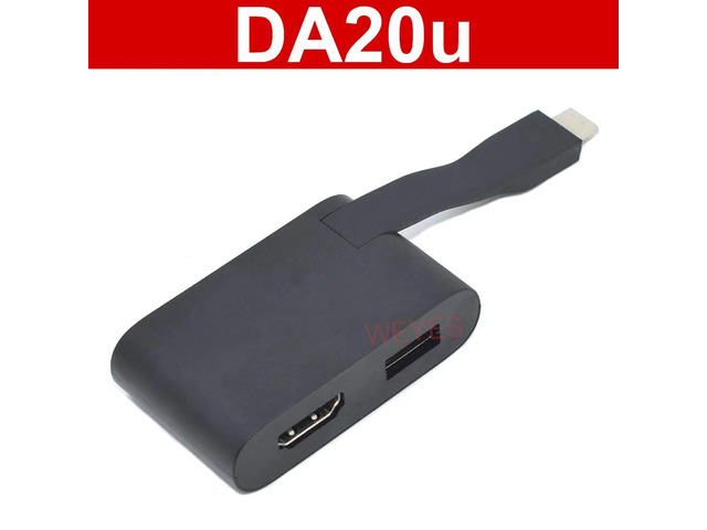 Compatible with DA20u USB-C to USB-A/HDMI Adapter V1J4H 0V1J4H 5V-3A Converter Laptop Accessories