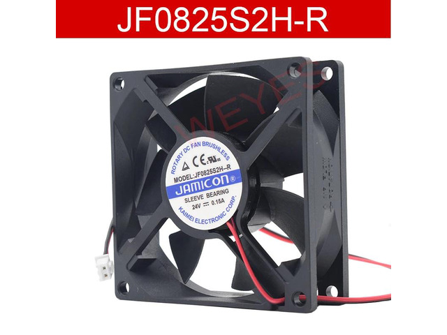 Suitable for 8025 8CM Inverter Silent Fan 24V 0.15A JF0825S2H-R Dual-Line Cooling Fan