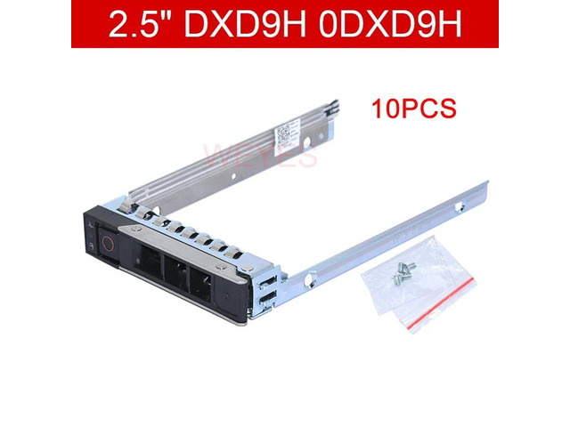 10 units/batch of 2.5-inch SAS SATA hard drive brackets, compatible with 14th generation R640, R740, R740XD, R940, R640, R440, and R740 hard drive...