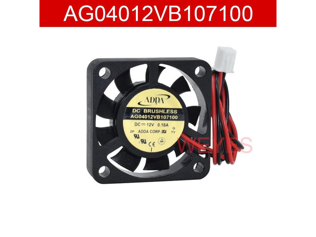AG04012VB107100 DC 12V 0.18A 4cm fan, dual-wire cooling