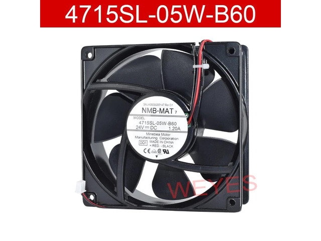 Suitable for 4715SL-05W-B60 24V 1.20A 120*120*38MM inverter aluminum frame fan