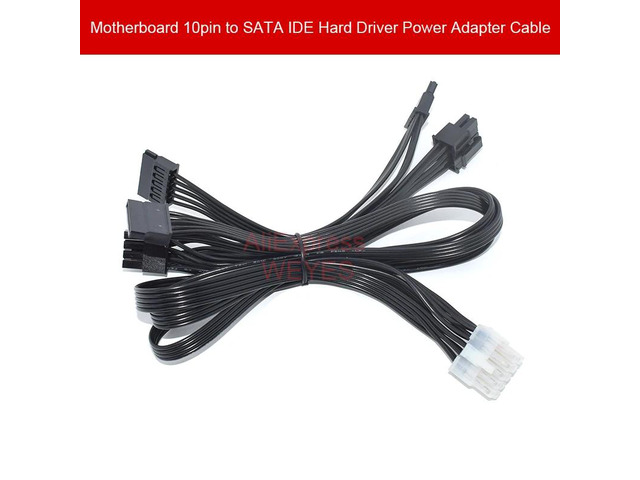 10-pin to PCI-E 8-pin (6+2-pin) & SATA & 4-pin IDE Molex adapter power cable for DL380G6 G7 servers