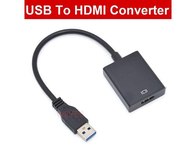 USB 3.0 to HDMI compatible new converter, USB to HD TV adapter cable, 1080P 60Hz audio/video adapter cable, suitable for PC.