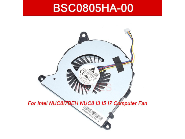 Laptop coolers for NUC6I7KYK, NUC8I7BEH, NUC8, I3, I5, and I7 models: KSB0605HB, KSB0605HBW5Y, BSC0805HA-00, NS65B01.