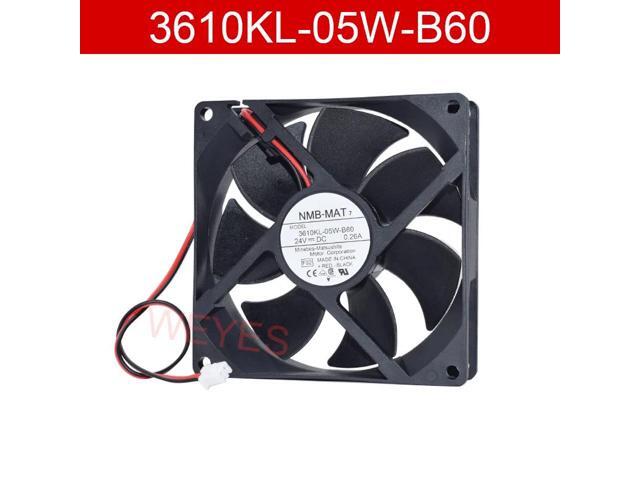 Suitable for 3610KL-05W-B60 9025 24V 0.26A 9CM 2-pin 90*90*25MM cooling fan