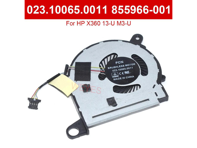 CPU cooler for 13-U M3-U laptops, model DFS400705PU0T 023.10065.0011 855966-001, DC5V 0.5A, 4-pin laptop fan.