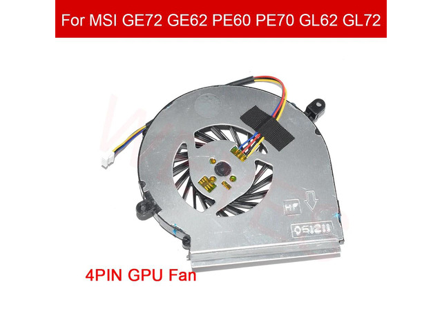 CPU Cooling Fan DC5V PAAD06015SL 4-Pin GPU Fan for GE72 GE62 MS-1795 PE60 PE70 GL62 GL72
