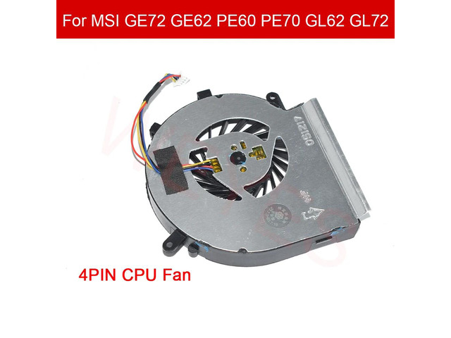 CPU Cooling Fan DC5V PAAD06015SL 4Pin CPU Fan for GE72 GE62 MS-1795 PE60 PE70 GL62 GL72