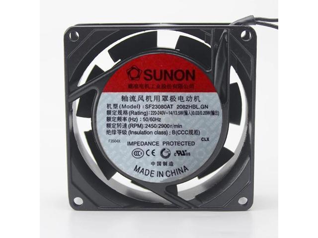 Suitable for SF23080AT 2082HBL.GN 8cm 8025 80mm fan, AC 220V~230V, metal frame, for aquarium cabinet cooling fan.