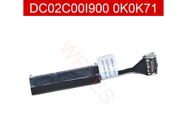 Hard drive (HDD) connection cable for laptops 5530, M5530, XPS15, and 9570, part number: 0K0K71 K0K71 DC02C00I900