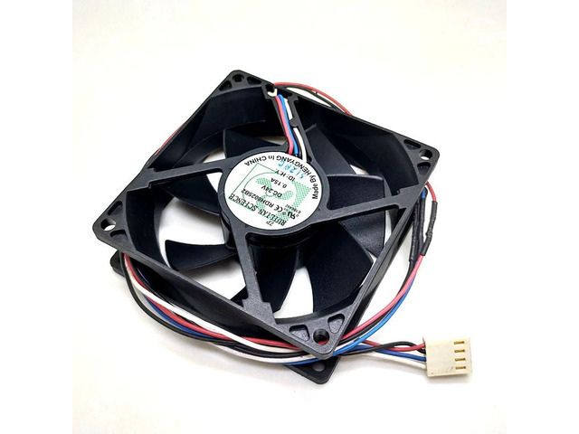RDH8025B2 80mm Fan, 8025 24V Printer Fan, 8cm Dual Ball PWM Temperature Control Fan