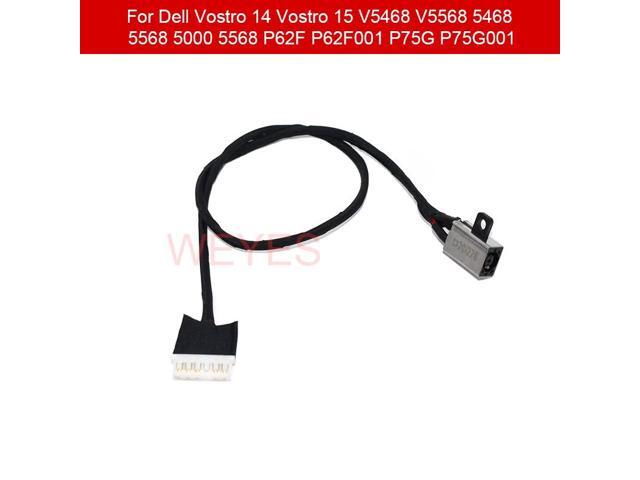 DC power jacks and cable sockets for Vostro 14, Vostro 15, V5468, V5568, 5468, 5568, 5000, 5568, P62F, P62F001, P75G, P75G001