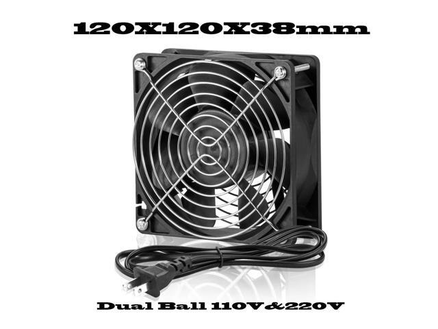 EC motor fan (US standard) (SXDE12038) double ball head AC 115V/230V energy-saving server chassis