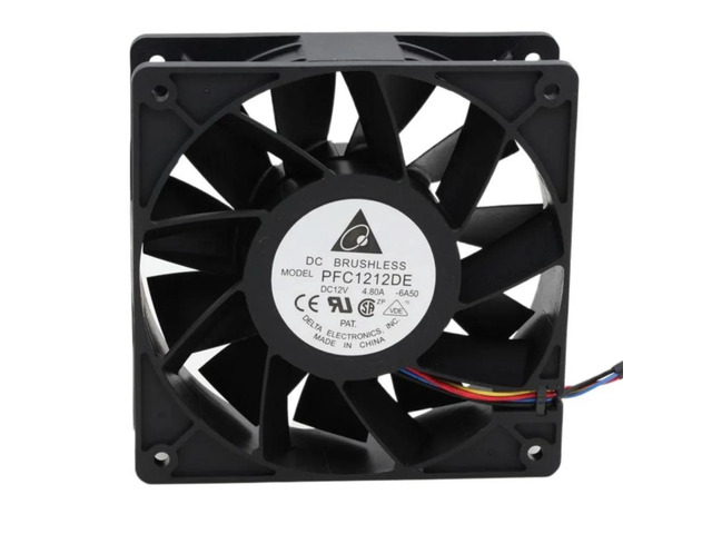 PFC1212DE 120mm 12038 12V 4.8A 7000RPM High-speed air pressure cooling fan, suitable for rack-mounted axial flow high-power coolers (4 wire 4 pin).