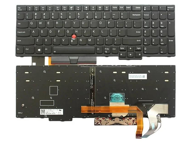 US keyboard replacement parts for E580, E585, E590, E595, L580, L590, T590, FRU 01YP560 01YP640 01YP720 P52 P72 (US backlight)