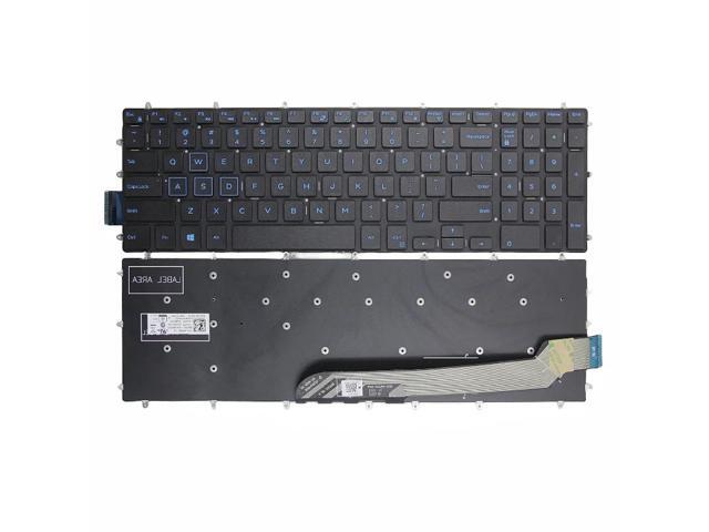 Keyboard for US-spec laptops (blue, no backlight) compatible with Inspiron G3 15 3579 3779, G5 15 5587, and G7 15 7588