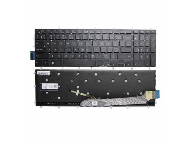 Keyboard (white with backlight) for US version laptops compatible with Inspiron G3 15 3579 3779, G5 15 5587, and G7 15 7588.
