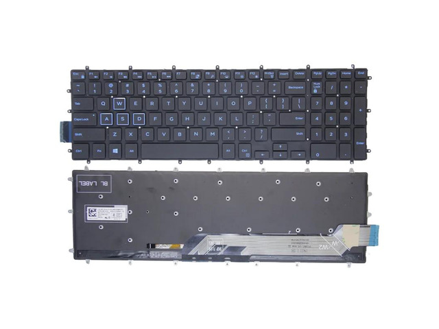 Keyboard with backlight for US-spec laptops, compatible with Inspiron G3 15 3579 3779, G5 15 5587, and G7 15 7588.