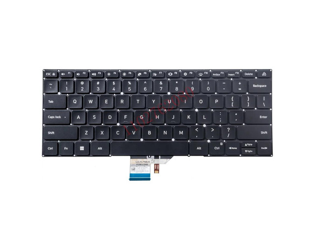 Backlit keyboard for US-style laptops RMA2201, RMA2202, RMA2203, RMA2204, RMA2207, and RMA2208