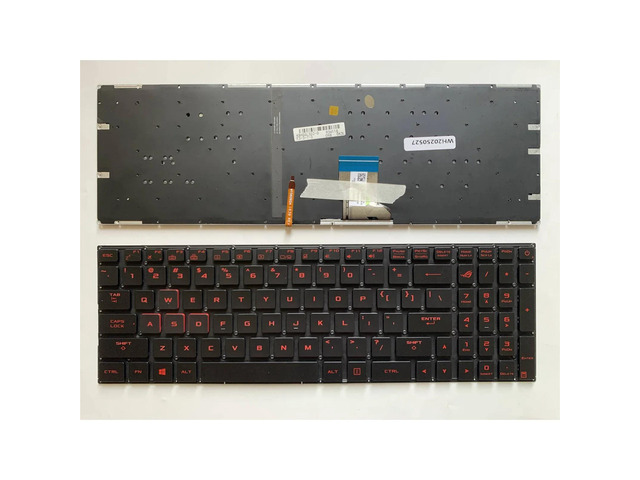 US-style keyboard (red backlight, US style) for FX60VM, ZX60V, GL502, GL502VT, VM VS, GL702, FX502, S5V, S5VS, S5VT, S5VM, S7V, S7VM, S7VT, and...