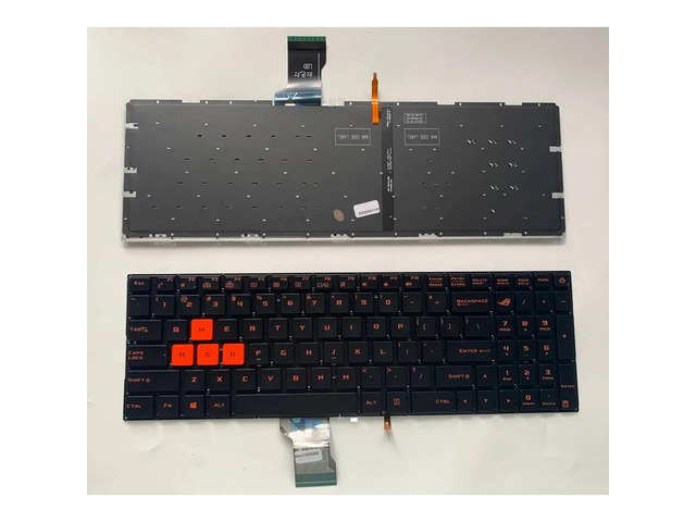 US-style keyboard (orange backlight, US style) for FX60VM, ZX60V, GL502, GL502VT, VM VS, GL702, FX502, S5V, S5VS, S5VT, S5VM, S7V, S7VM, S7VT, and...