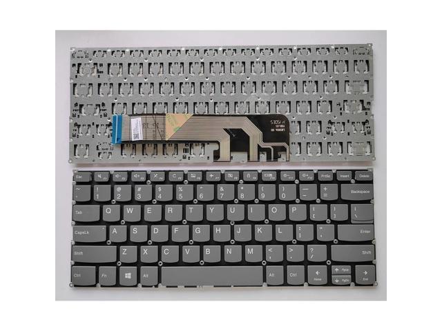 FLEX11 Laptop Keyboard (US Version) (US Gray) for S540-14IWL, K4-IWL, C340-14IWL, C340-14API, 530-14AR, and K4e-IML laptops.