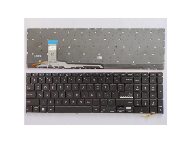 US version laptop keyboard (black, US backlit) for Vivobook 17 X1702 X1702Z X1702ZA X1703 X1703ZA