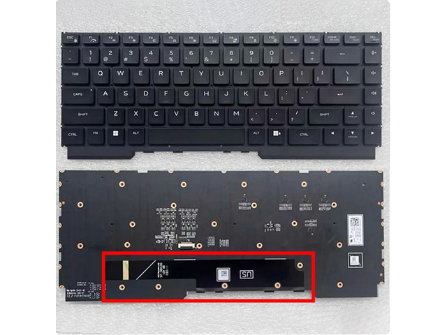 US keyboard (left-side backlight) for M15 R5 M15 R6 M15 R7 P109F laptops