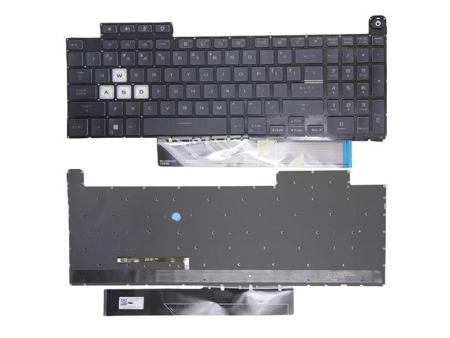 US version backlit laptop keyboard (monochrome backlight) for Gaming A15 F15 FA507 FA507RC FA507RE FX507 FX517 A17 FA707 F17 FX707 FX707ZC
