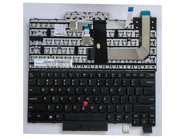 US layout laptop keyboard (with dots) for IBM T470, T480, A475, A485, 01HX447, 01HX487, 01AX516, 01HX527, 01AX598, SN20L72837.