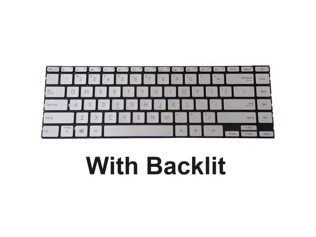 Backlit US keyboard (silver) for ZenBook 14 UX425E UX425EA UX425JA UX425IA UM425IA series