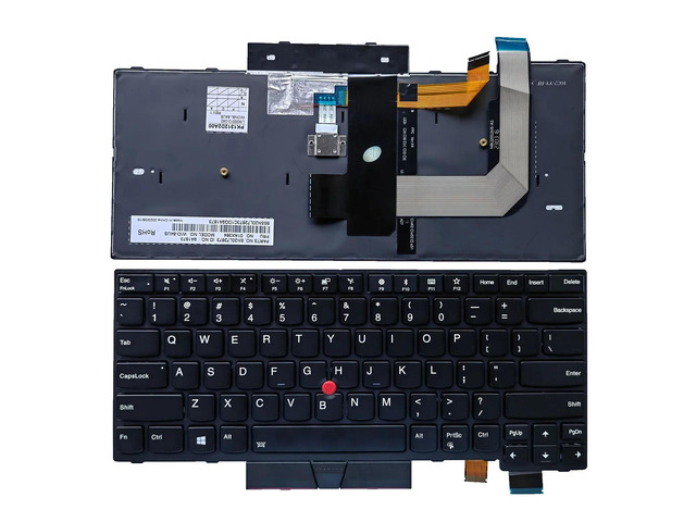 US layout notebook keyboard (with backlight) for IBM T470, T480, A475, A485, 01HX447, 01HX487, 01AX516, 01HX527, 01AX598, SN20L72837.
