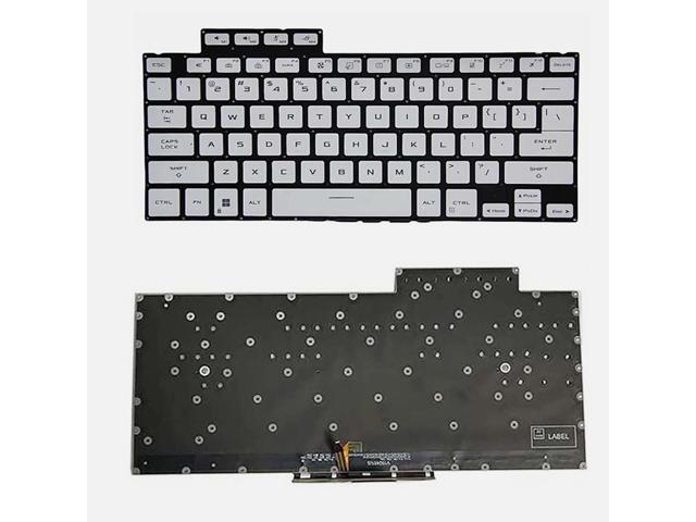 US-style keyboard (white backlit, US style) for G14 14 Zephyrus GA402 GA402R GA402RJ GA402RK GA402RU GA402X GA402XV GA402/R/RJ/RK/RU/X/XV laptops.